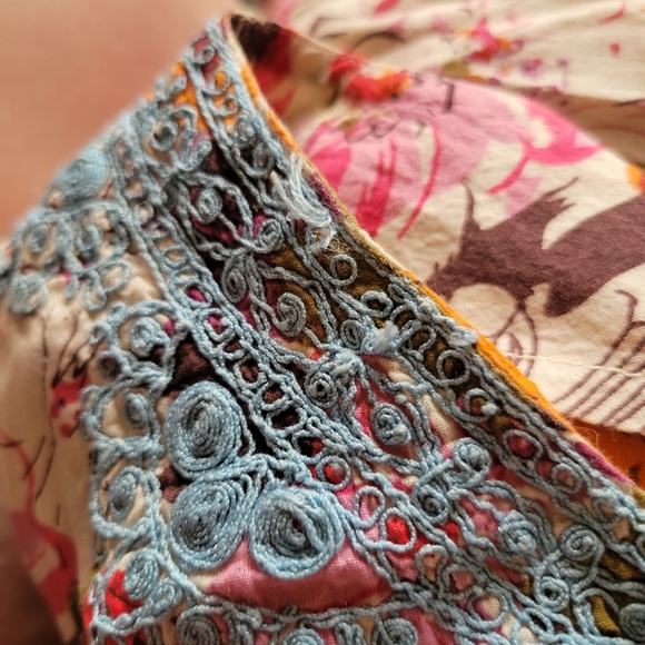 Sundance Floral Tunic Top Cotton size Large - Picture 3 of 3